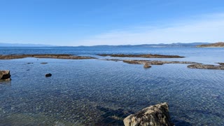 Looking out at the ocean from Victoria, BC